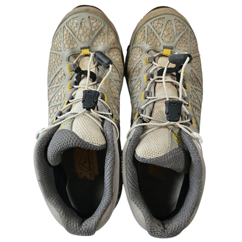 La Sportiva Synthesis Mid GTX Womens Hiking Trail Boots Gray Yellow Gore-Tex 7.5 - Picture 11 of 16